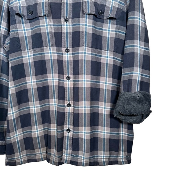 L.L.BEAN Vintage Heavy Cotton Fleece-Lined Flannel - Picture 6 of 14